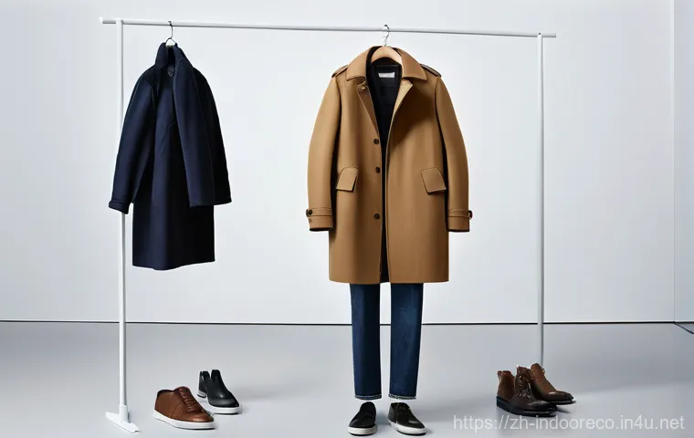 미세먼지의 실내 유입 경로 - **Prompt:** A clean, well-lit modern entryway of a home. A person, fully dressed in casual everyday ...