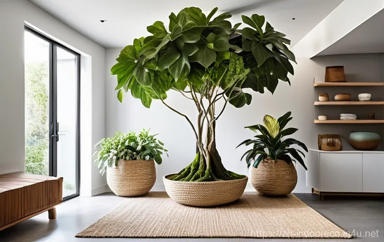 친환경적인 공기질 관리 방법 - **Prompt for "Renovation Sickness" and Natural Mineral Purification:**
    "A cozy, sunlit living ro...