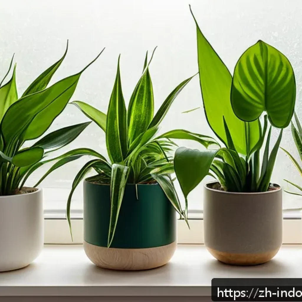 식물 기르기 초보자 가이드 - A cozy indoor scene featuring a beginner-friendly shade-tolerant plant arrangement including lush gr...